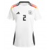 Camiseta Alemania Antonio Rudiger #2 Primera Equipación Replica Eurocopa 2024 para mujer mangas cortas